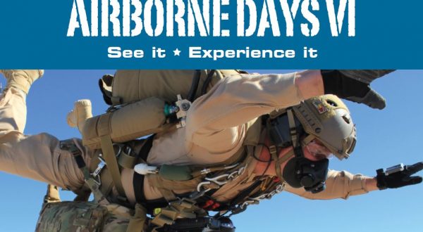 Airborne Days VI. See it. Experience it. Airborne Systems - The World Leader in Military Parachute Manufacturing & Training. Oxygen and navigation systems for parachutes. Air and space deceleration systems. Military jumper freefalling loaded with gear.