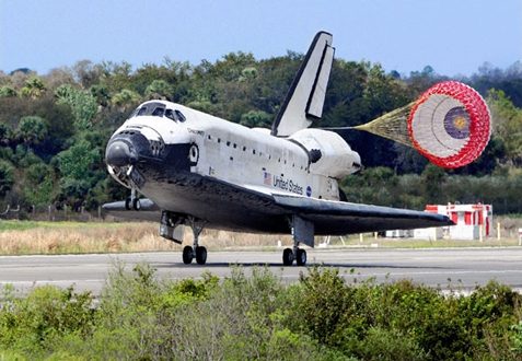 Airborne Systems. Space parachute & inflatable systems. Military-grade deceleration, airbag landing, aerospace recovery, personnel & cargo delivery parachute systems. NASA space shuttle Orbiter landing with parabrake.